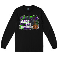 Black black cat apothecary Long Sleeve Tee - SublimationCraftShop