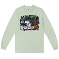 Matcha black cat apothecary Long Sleeve Tee - SublimationCraftShop