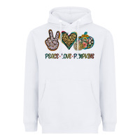 White Peace Love Pumkins Heavyweight Hoodie - Jasminsmagicworld
