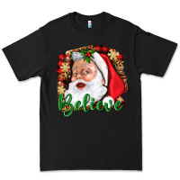 Black Believe And Santa Premium Tee - BundleAndBundleShop