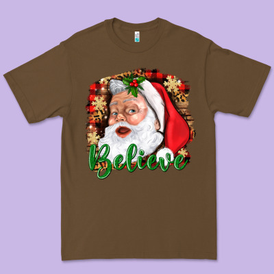 Believe And Santa Premium Tee Designed By Bundleandbundleshop