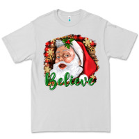 Dove Grey Believe And Santa Premium Tee - BundleAndBundleShop