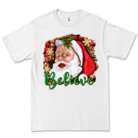 White Believe And Santa Premium Tee - BundleAndBundleShop