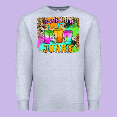 Loaded Tea Junkie Premium Sweatshirt Designed By Jasminsmagicworld