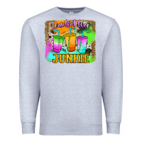 Heather Grey Loaded Tea Junkie Premium Sweatshirt - Jasminsmagicworld