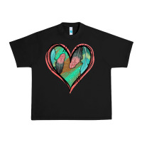 Black Feather Heart Urban Heavy Tee - Jasminsmagicworld