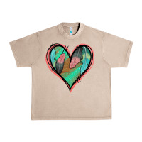 French Oak Feather Heart Urban Heavy Tee - Jasminsmagicworld