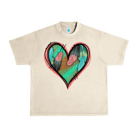 Sandshell Feather Heart Urban Heavy Tee - Jasminsmagicworld