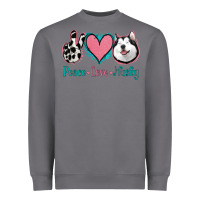 Storm Peace Love Husky Heavyweight Sweatshirt - Jasminsmagicworld