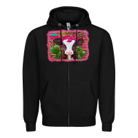 Black valentines day baby calf Zipper Hoodie - Jasminsmagicworld