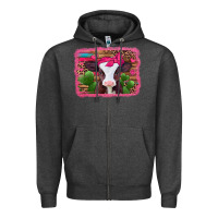 Charcoal Heather valentines day baby calf Zipper Hoodie - Jasminsmagicworld