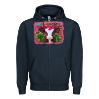 Navy valentines day baby calf Zipper Hoodie - Jasminsmagicworld