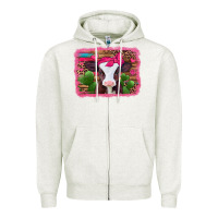 Oatmeal Heather valentines day baby calf Zipper Hoodie - Jasminsmagicworld