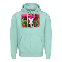Seafoam valentines day baby calf Zipper Hoodie - Jasminsmagicworld