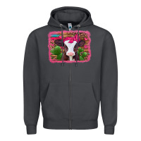 Smoke valentines day baby calf Zipper Hoodie - Jasminsmagicworld