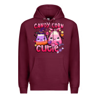 Burgundy candy corn cutie Premium Hoodie - BarkalooDesign