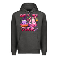 Charcoal Heather candy corn cutie Premium Hoodie - BarkalooDesign