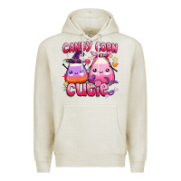 Oatmeal Heather candy corn cutie Premium Hoodie - BarkalooDesign