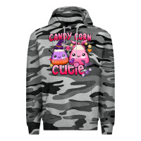 Slate Camo candy corn cutie Premium Hoodie - BarkalooDesign