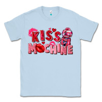 Dusty Blue Kiss machine Valentine's Day Classic Tee - FaDigitalArtStudio