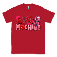 Red Kiss machine Valentine's Day Classic Tee - FaDigitalArtStudio