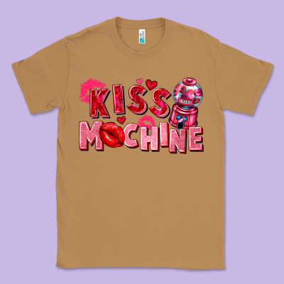 Kiss Machine Valentine's Day Classic Tee Designed By Fadigitalartstudio