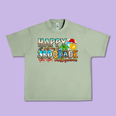 Name Farewell 3rd Grade  Hello Summer Urban Heavy Tee Designed By Cowhidedigitalart