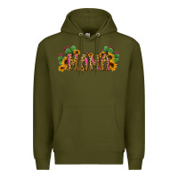 Army Green Cactus Leopard Sunflower Mama and Mini Set Premium Hoodie - Jasminsmagicworld