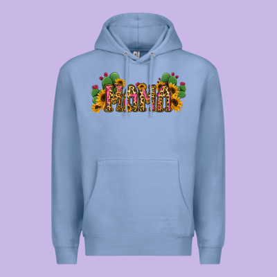 Cactus Leopard Sunflower Mama And Mini Set Premium Hoodie Designed By Jasminsmagicworld