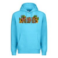 Ocean Blue Cactus Leopard Sunflower Mama and Mini Set Premium Hoodie - Jasminsmagicworld
