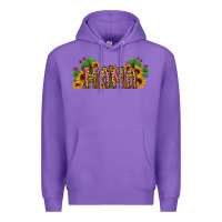 Purple Cactus Leopard Sunflower Mama and Mini Set Premium Hoodie - Jasminsmagicworld