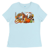 Baby Blue Fall CNA Certified Nursing Assistant Ladies Tee - LillyAllenDesigns