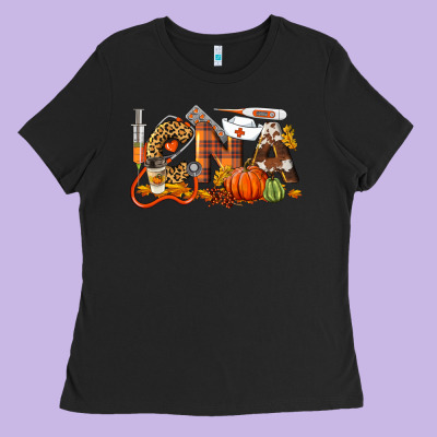 Fall Cna Certified Nursing Assistant Ladies Tee Designed By Lillyallendesigns
