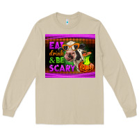 Mushroom eat drink and be scary cow Long Sleeve Tee - LillyAllenDesigns