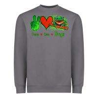 Storm Peace Love Frogs Heavyweight Sweatshirt - Jasminsmagicworld