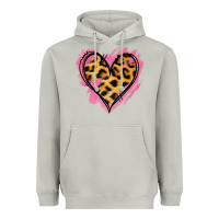 Moon Dust Leopard Pink Glitter Heart Heavyweight Hoodie - Jasminsmagicworld