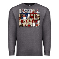 Charcoal Heather baseball dad Premium Sweatshirt - Jasminsmagicworld