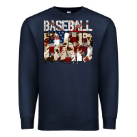 Navy baseball dad Premium Sweatshirt - Jasminsmagicworld