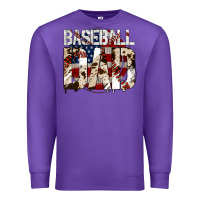 Purple baseball dad Premium Sweatshirt - Jasminsmagicworld