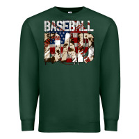 Sports Green baseball dad Premium Sweatshirt - Jasminsmagicworld