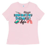Bubblegum Pink Western Respiratory Therapist Life Ladies Tee - LillyAllenDesigns