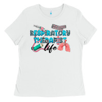 White Western Respiratory Therapist Life Ladies Tee - LillyAllenDesigns
