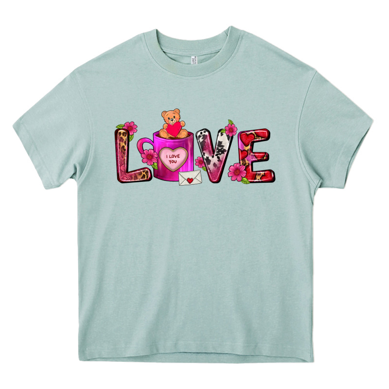 Love Coffee Mug Valentines Day Heavy Core Tee by FaDigitalArtStudio | Teevron
