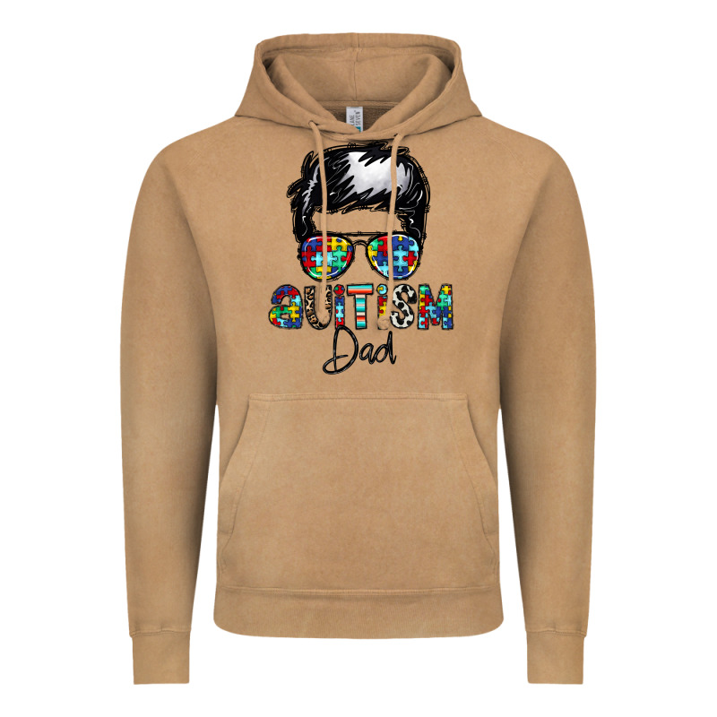 Autism Dad Vintage Hoodie by CowhideDigitalArt | Teevron