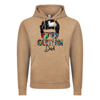 Vintage Coffee autism dad Vintage Hoodie - CowhideDigitalArt
