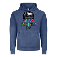 Vintage Denim autism dad Vintage Hoodie - CowhideDigitalArt