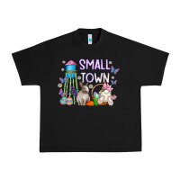 Black Small Town Easter Day Urban Heavy Tee - CowhideDigitalArt