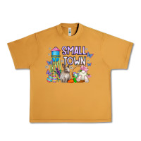Peanut Butter Small Town Easter Day Urban Heavy Tee - CowhideDigitalArt