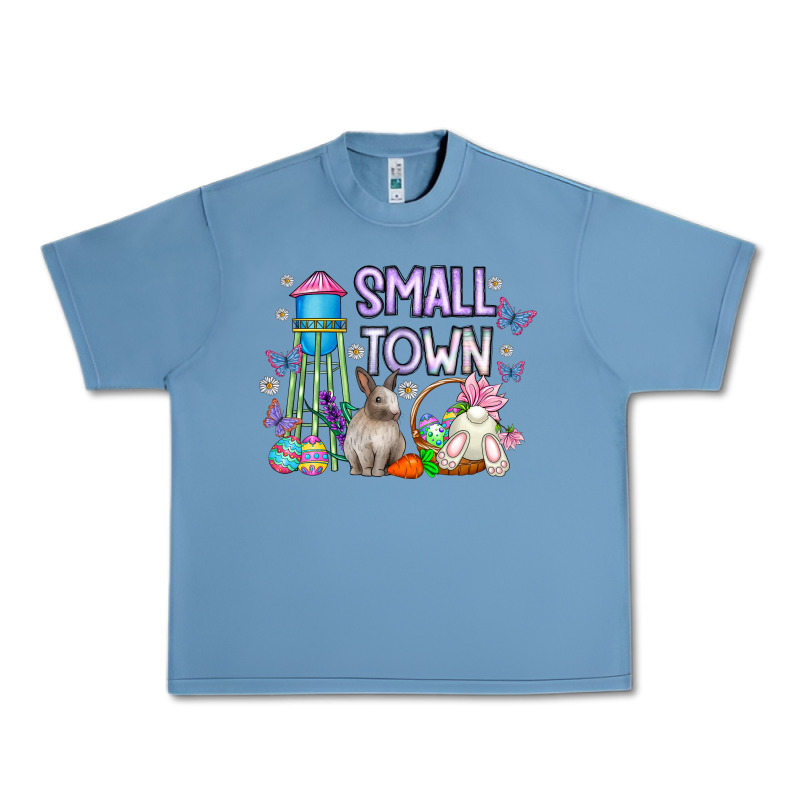 Small Town Easter Day Urban Heavy Tee by CowhideDigitalArt | Teevron