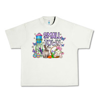 Pistachio Small Town Easter Day Urban Heavy Tee - CowhideDigitalArt